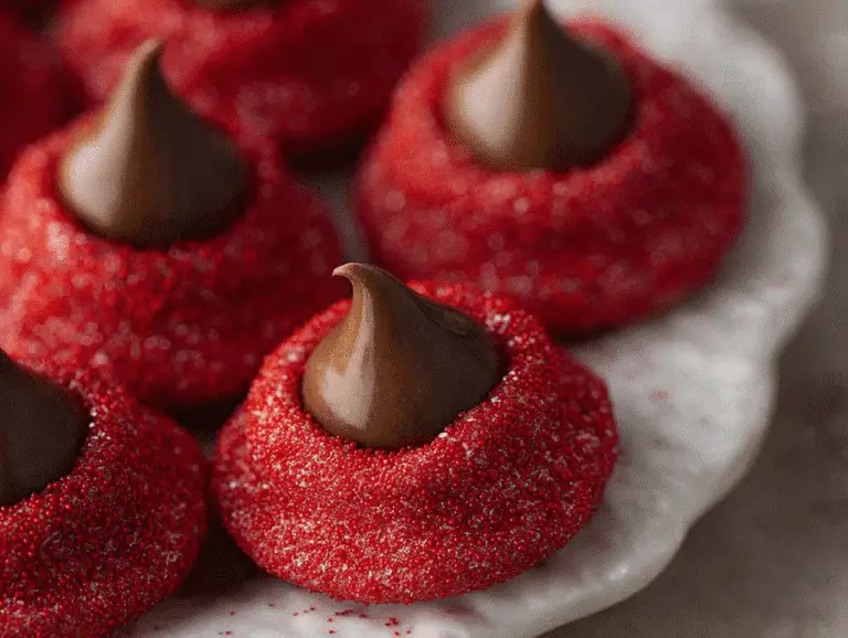 Valentine’s Day Hershey Kiss Cookies