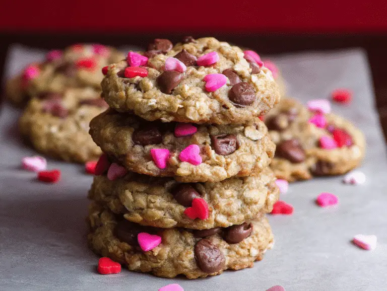 Valentine’s Day Oatmeal Cookies