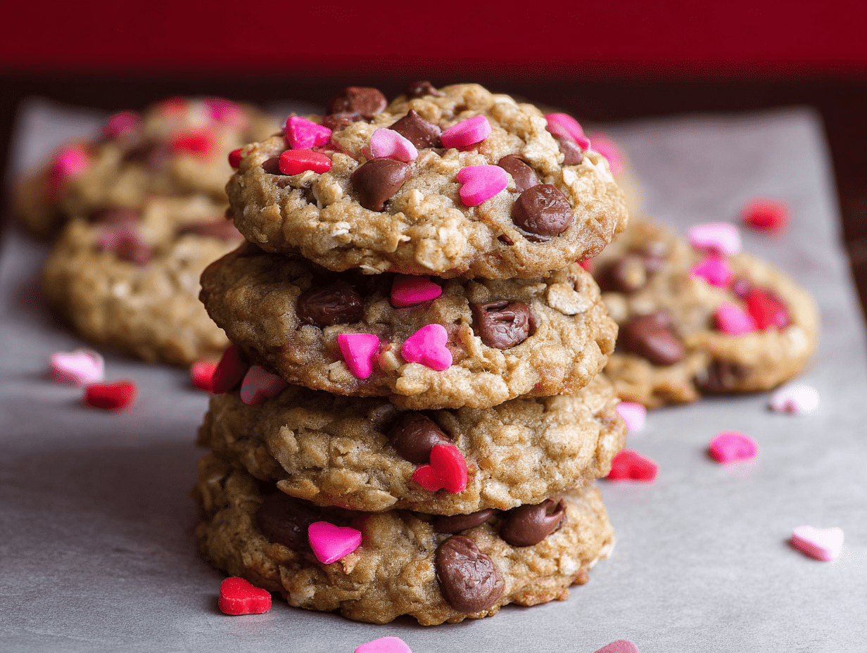 Valentine’s Day Oatmeal Cookies