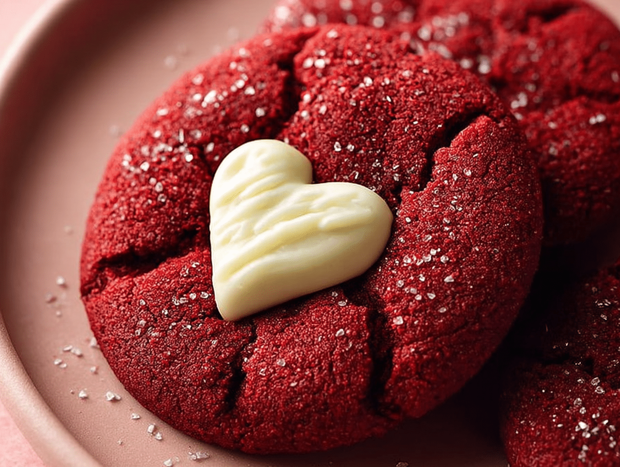Valentine's Day Red Velvet Cookies