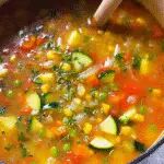 Vegetable Soup For Spring Dinner