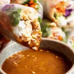 Vietnamese Summer Rolls with Chicken For Spring Dinner