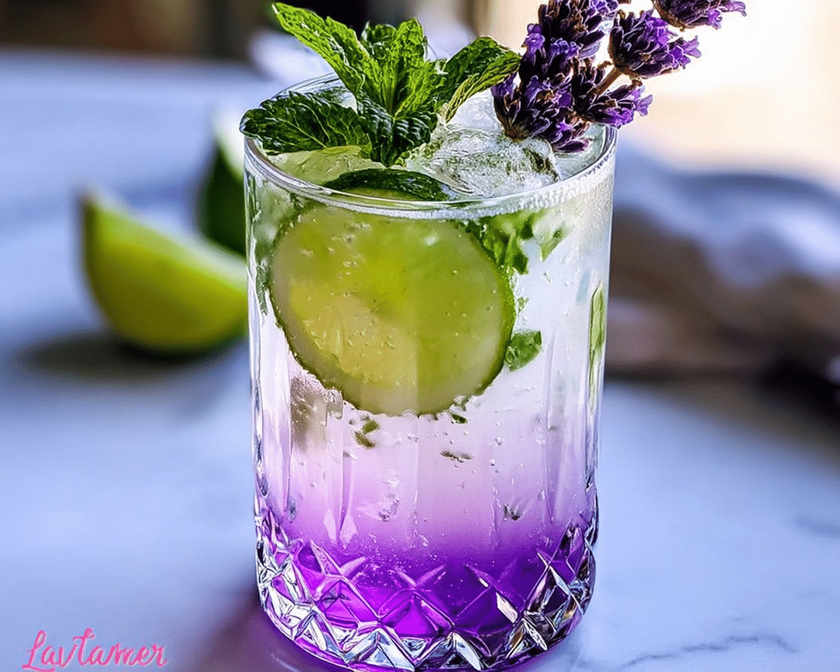 Virgin Lavender Mojito For Spring Desserts