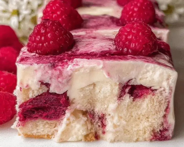 White Chocolate Raspberry Cake