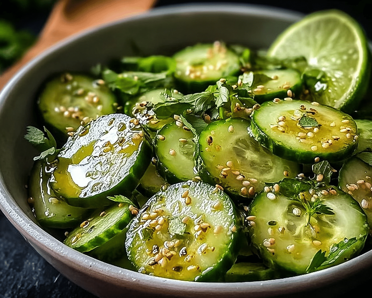 Zesty Honey-Lime Cucumber Salad