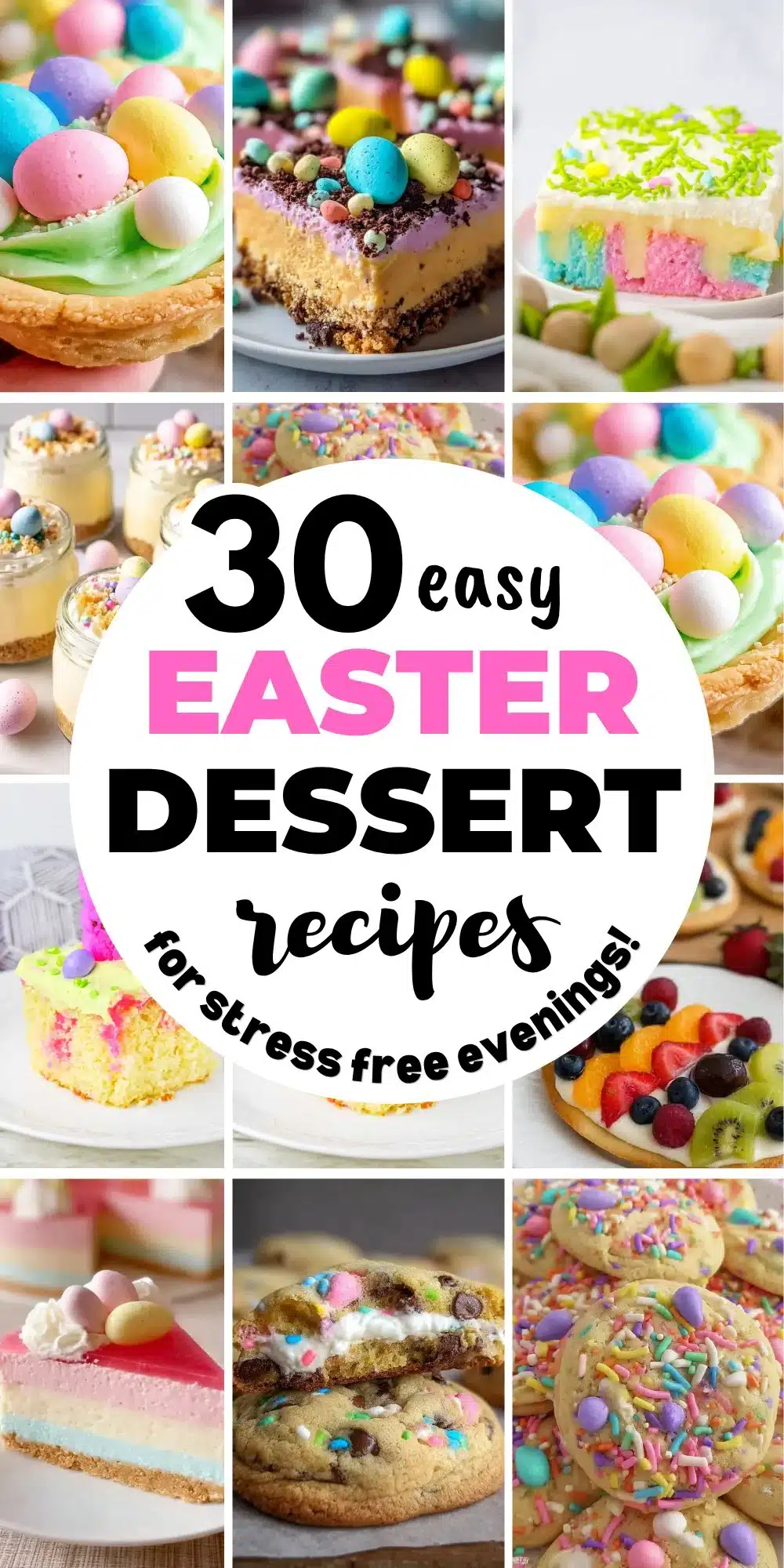 Colorful array of easy Easter dessert recipes for a festive celebration.