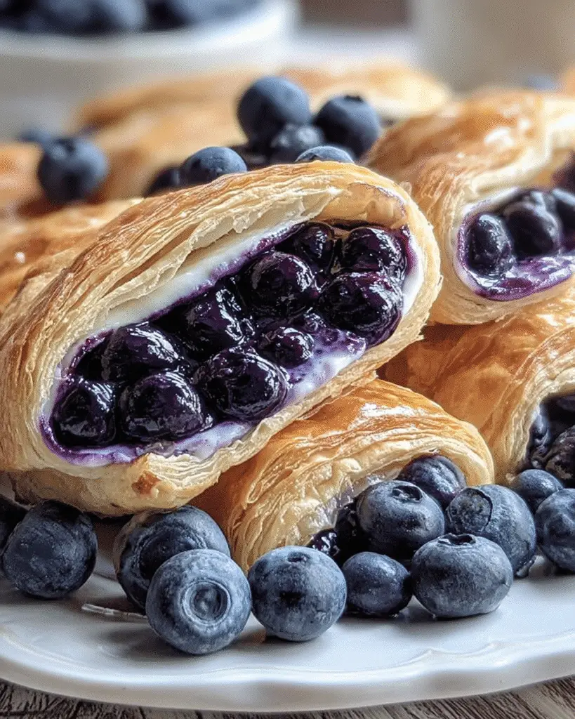 Blueberry Cream Cheese Puff Pastry