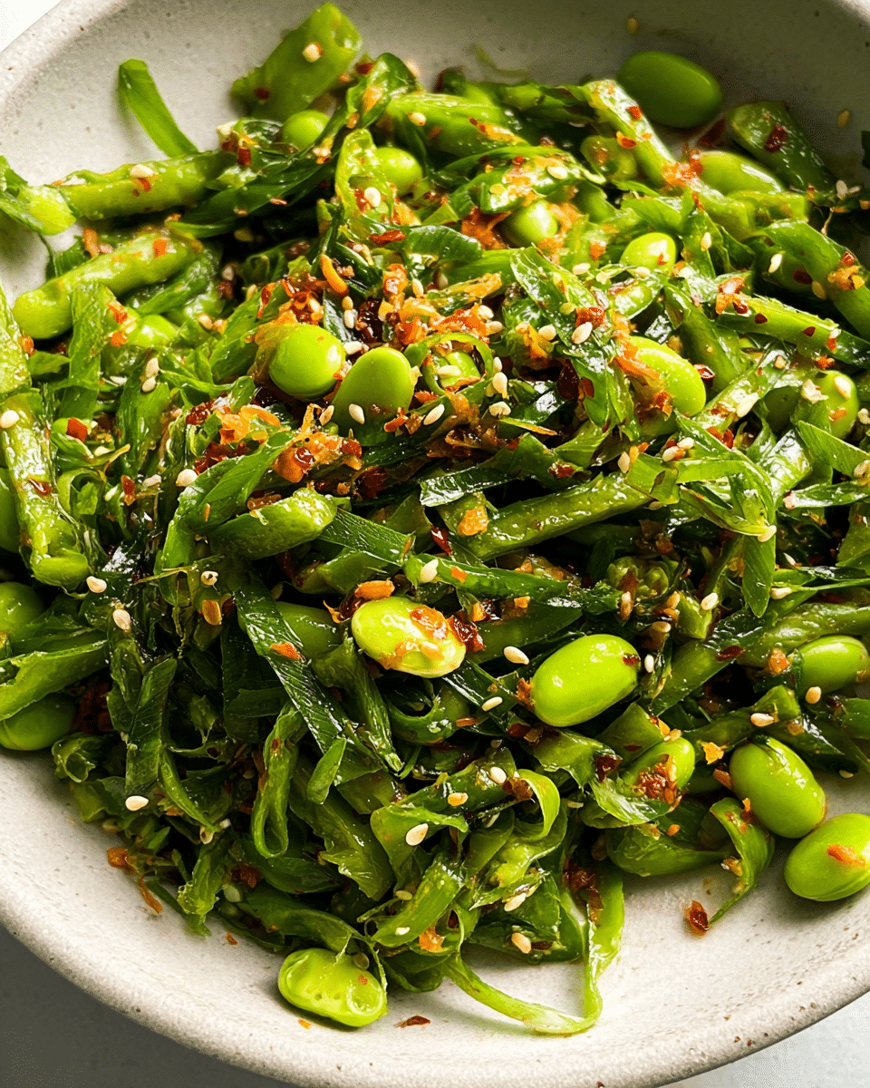 Chili Crisp Snap Pea Salad