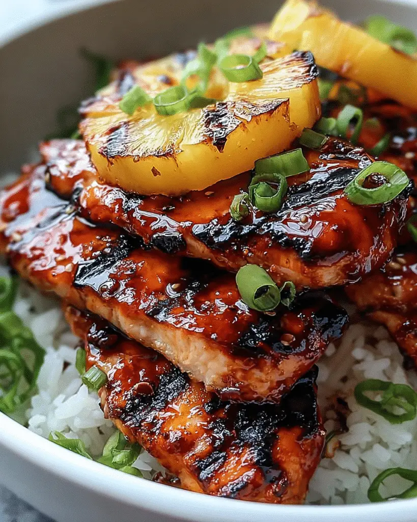 Hawaiian Flip Flip Chicken Stack