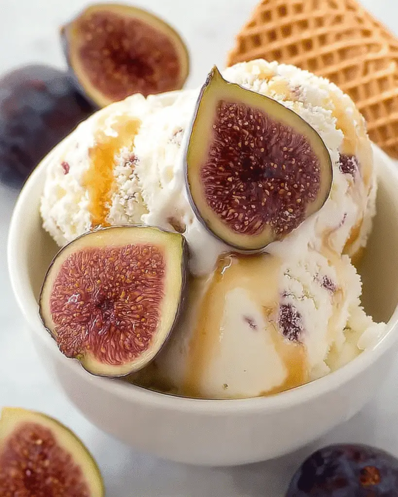 Luscious Fig and Ricotta Ice Cream