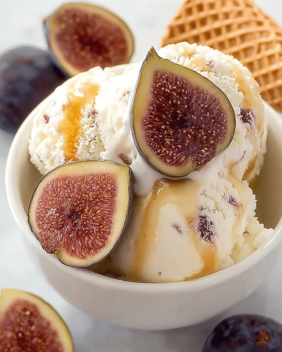 Luscious Fig and Ricotta Ice Cream