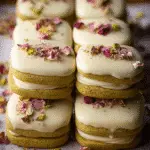 Pistachio Sandwich Cookies with White Chocolate
