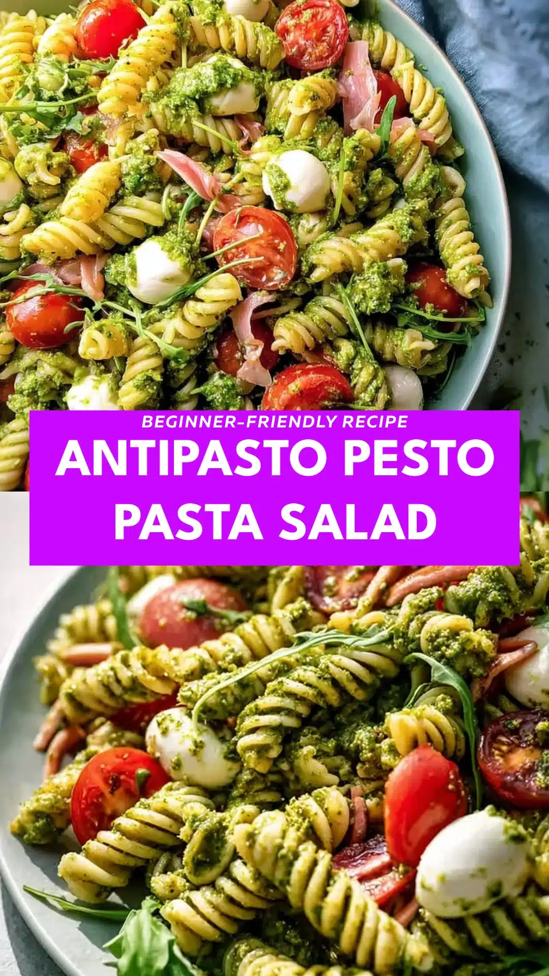 Antipasto Pesto Pasta Salad