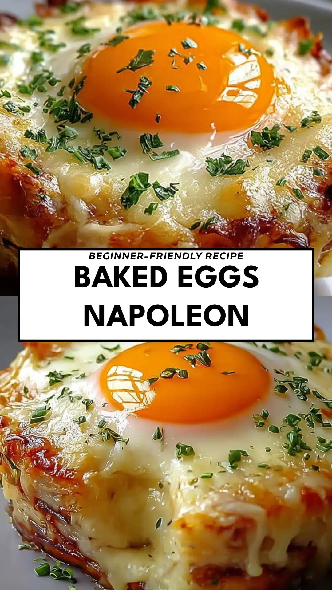 Baked Eggs Napoleon