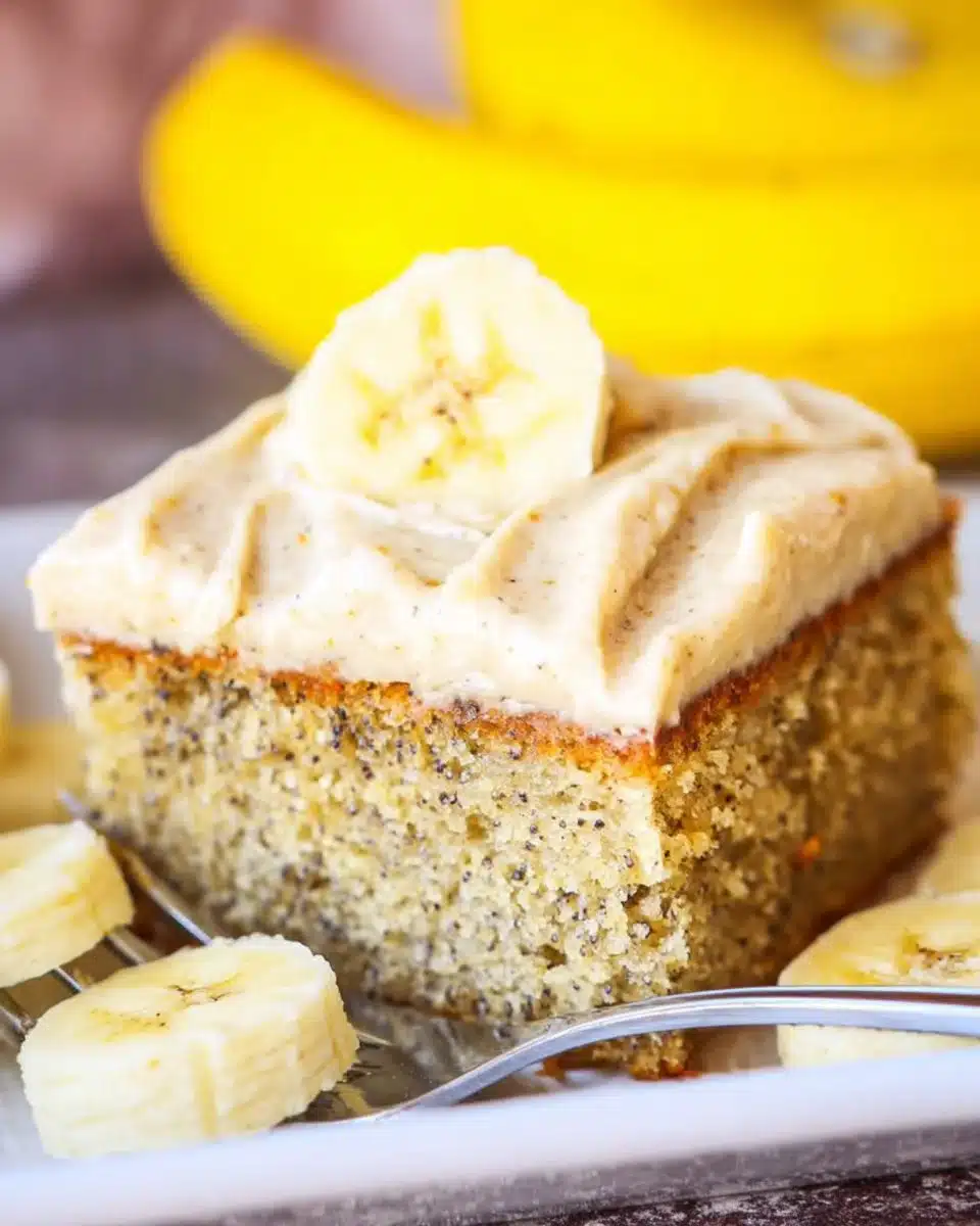 Banana Cake with Spiced Vanilla Buttercream