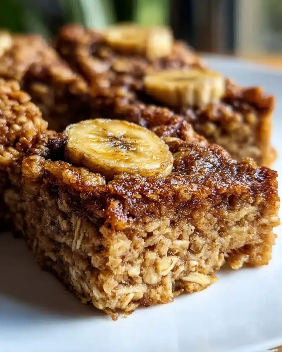 Cozy Morning Banana Oatmeal Bars
