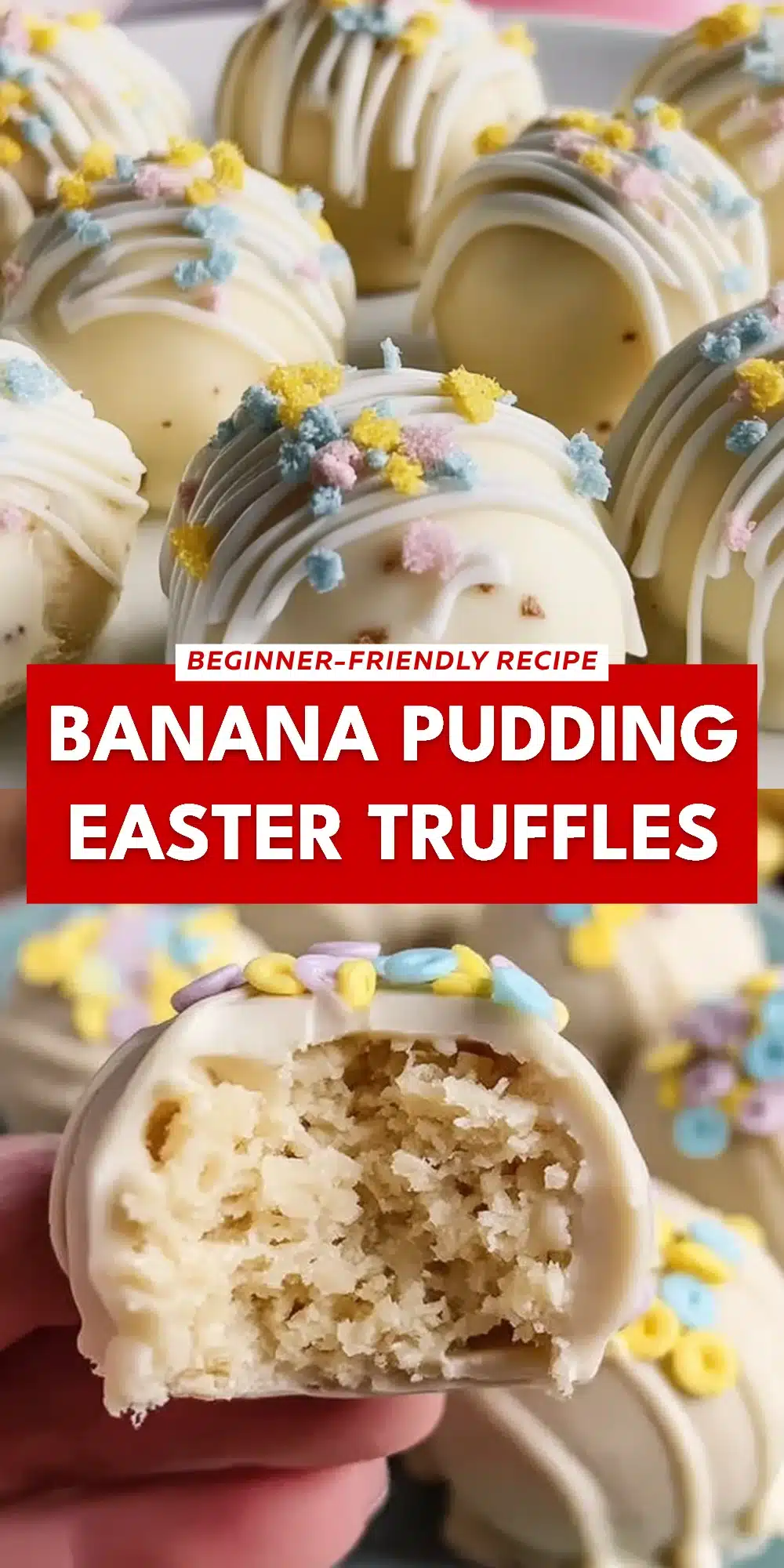 Banana Pudding Easter Truffles