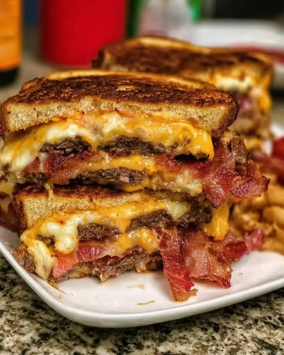 Bang-Bang Bacon Cheeseburger Sandwich