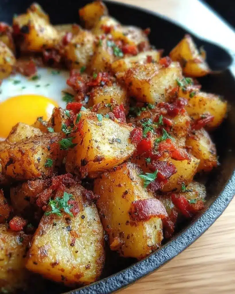 Delicious Bangin’ Breakfast Potatoes served on a plate