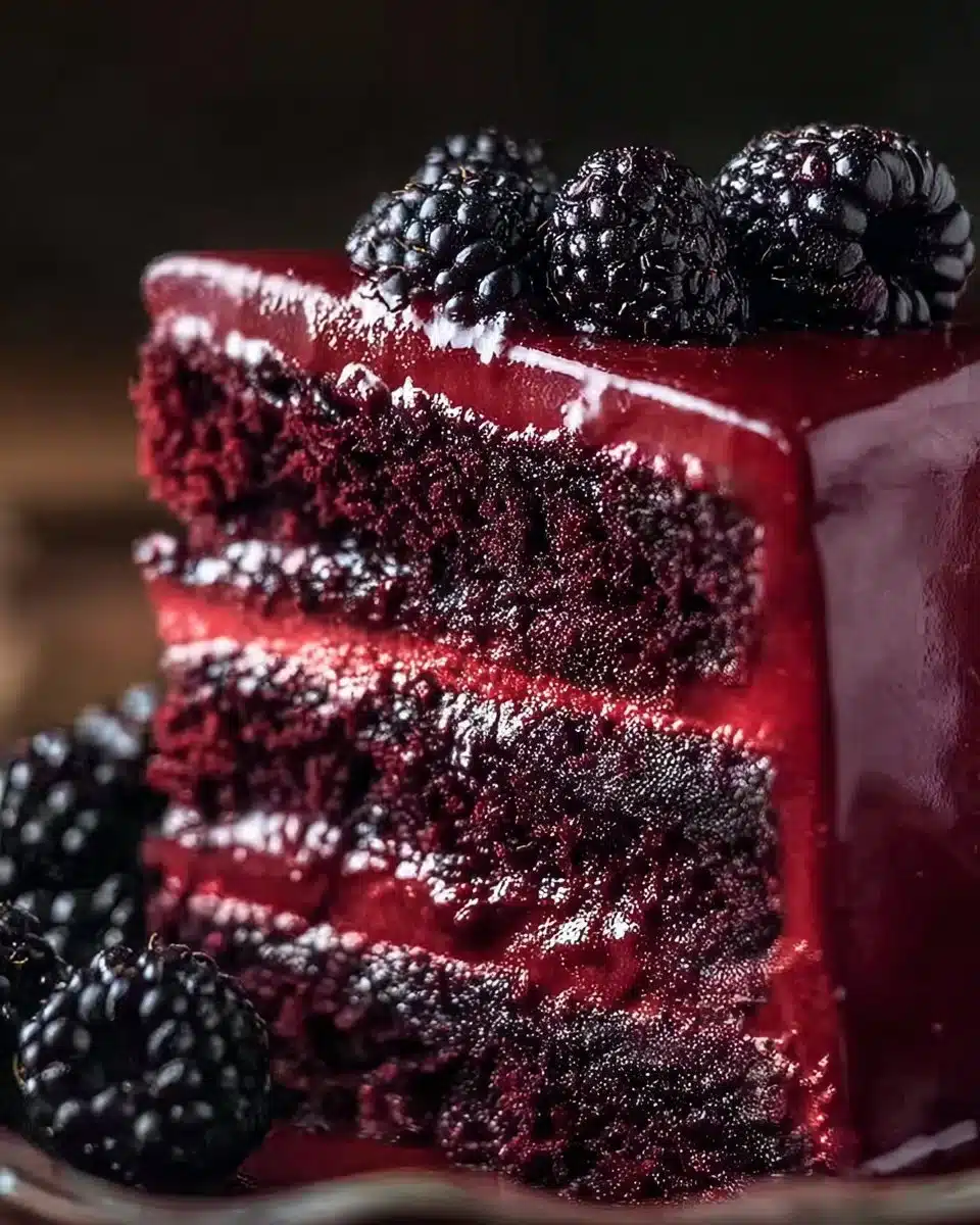 Blackberry Velvet Gothic Cake
