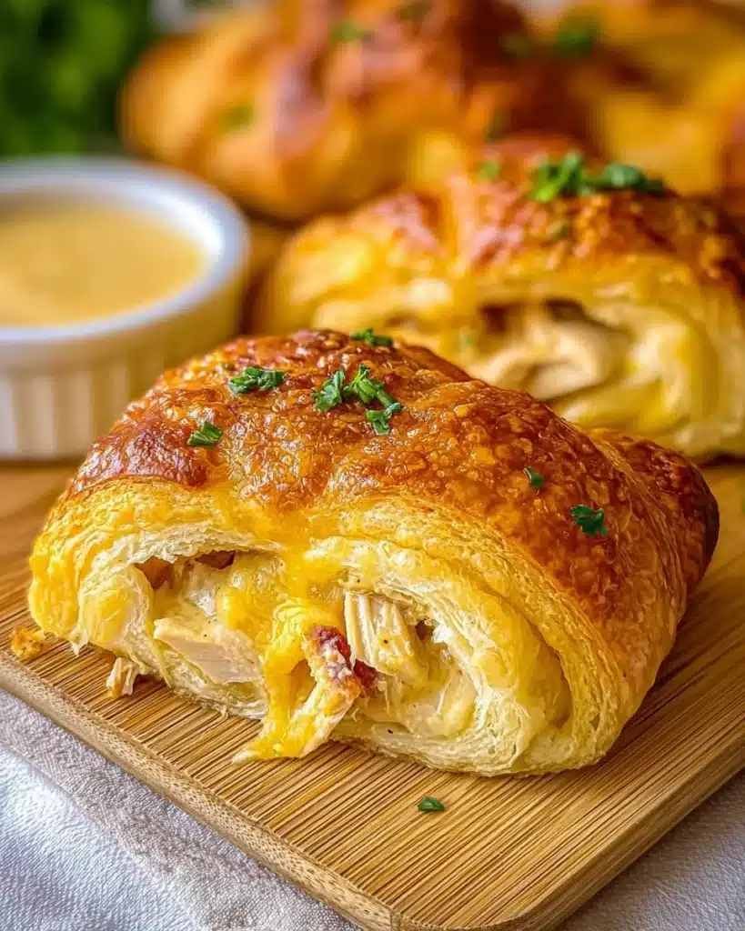 Delicious Chicken Crescent Roll Casserole fresh out of the oven