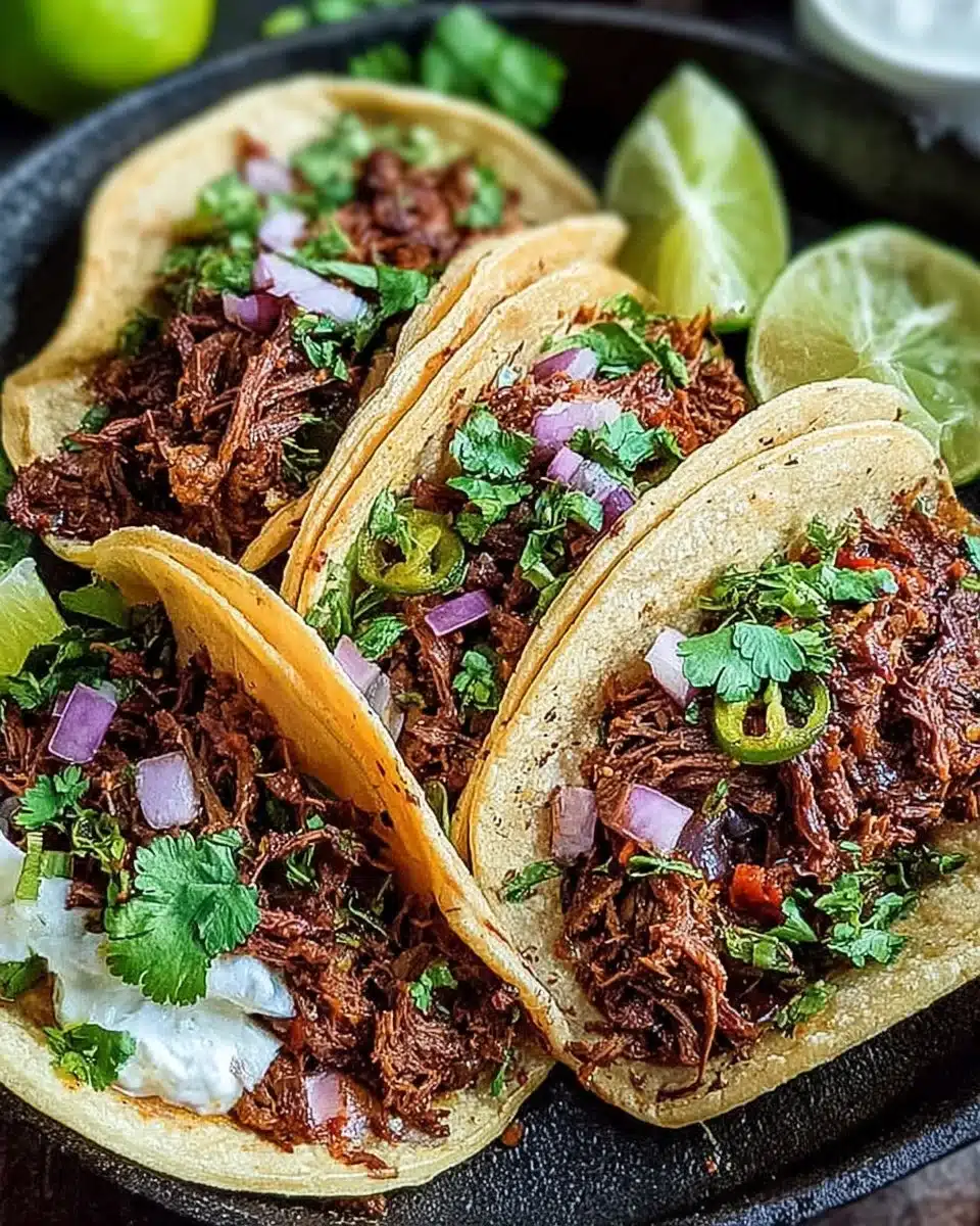 Delicious corned beef tacos served with fresh toppings and garnishes