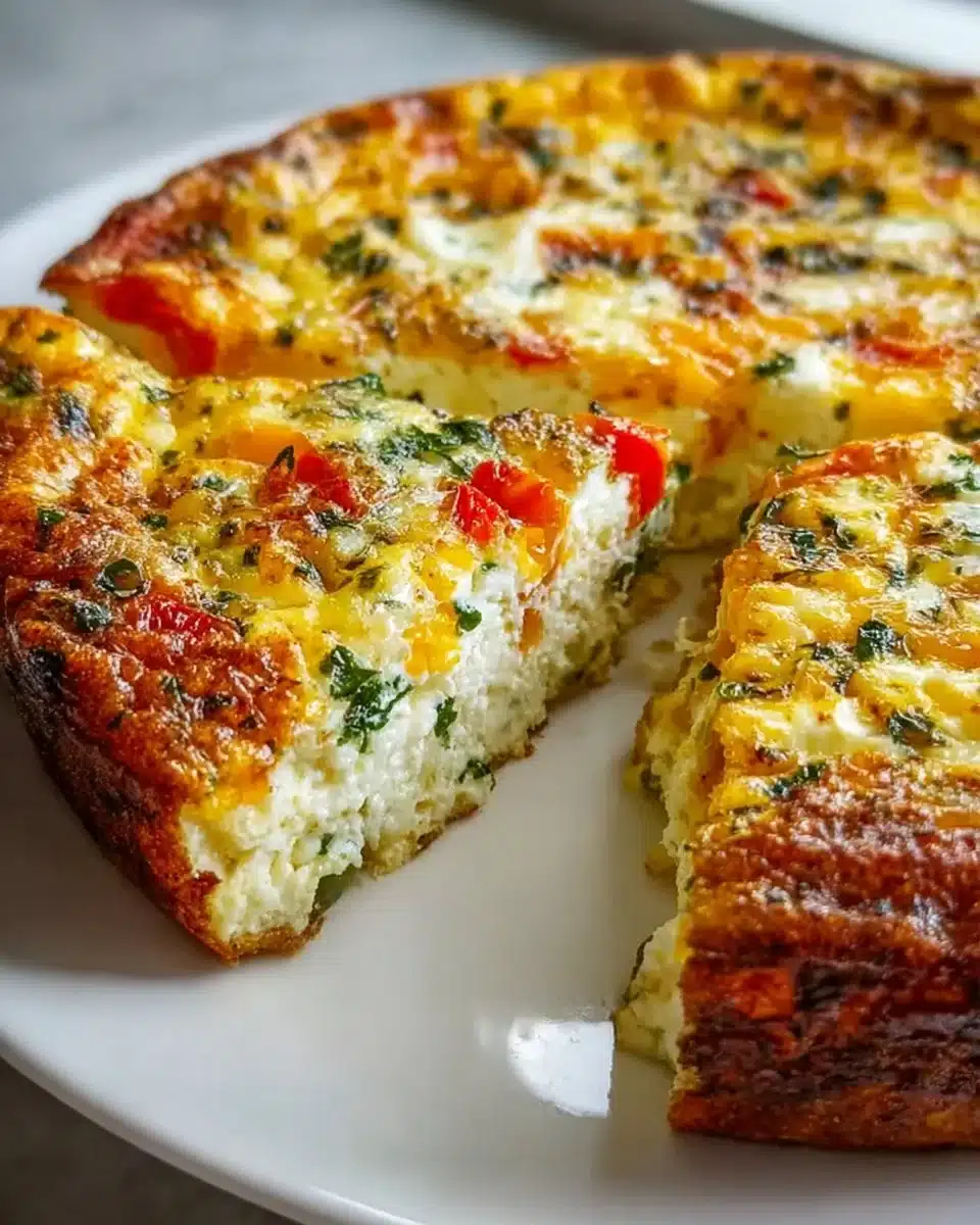 Cottage Cheese Crustless Quiche