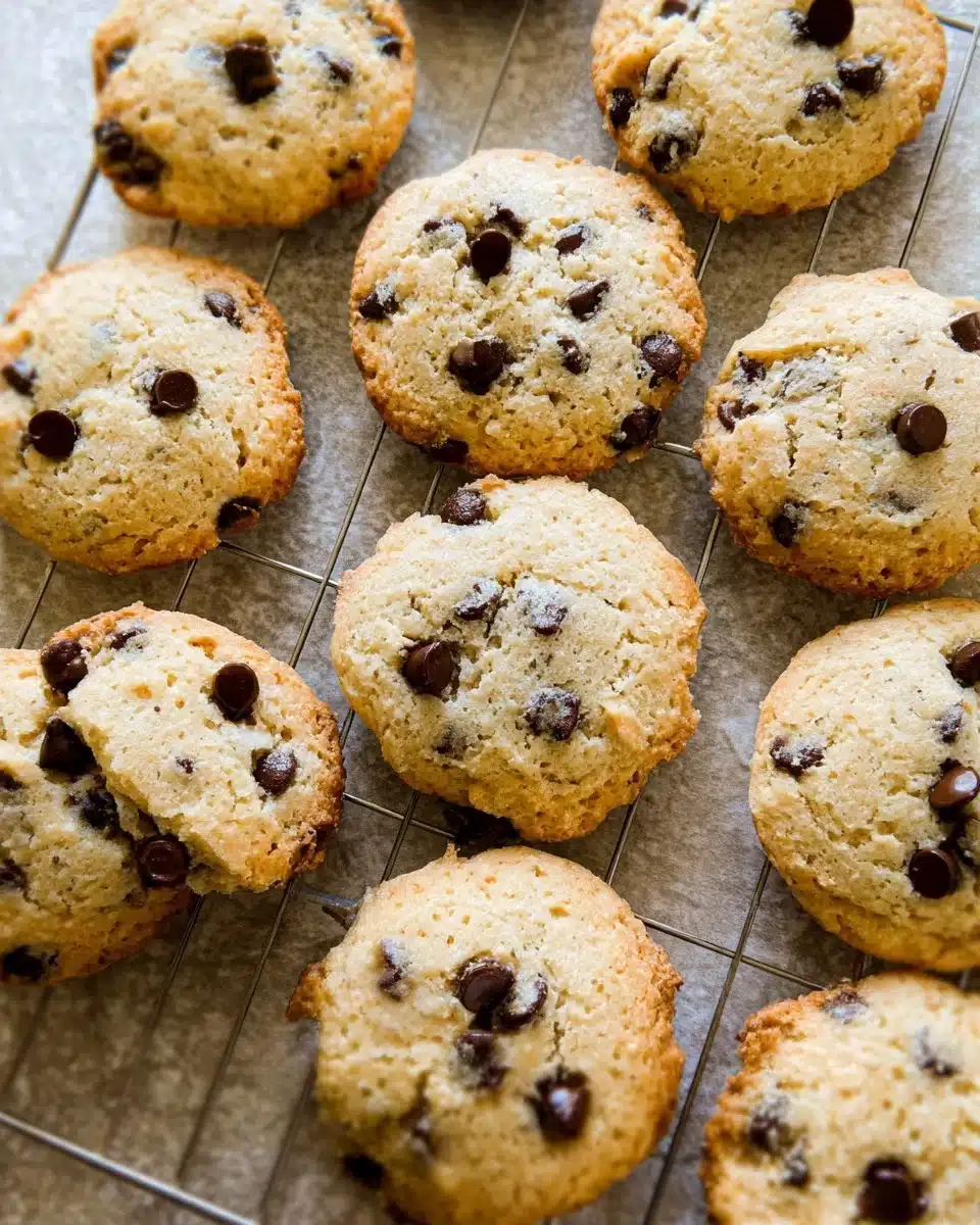 Plate of cottage cheese protein cookies with chocolate chips
