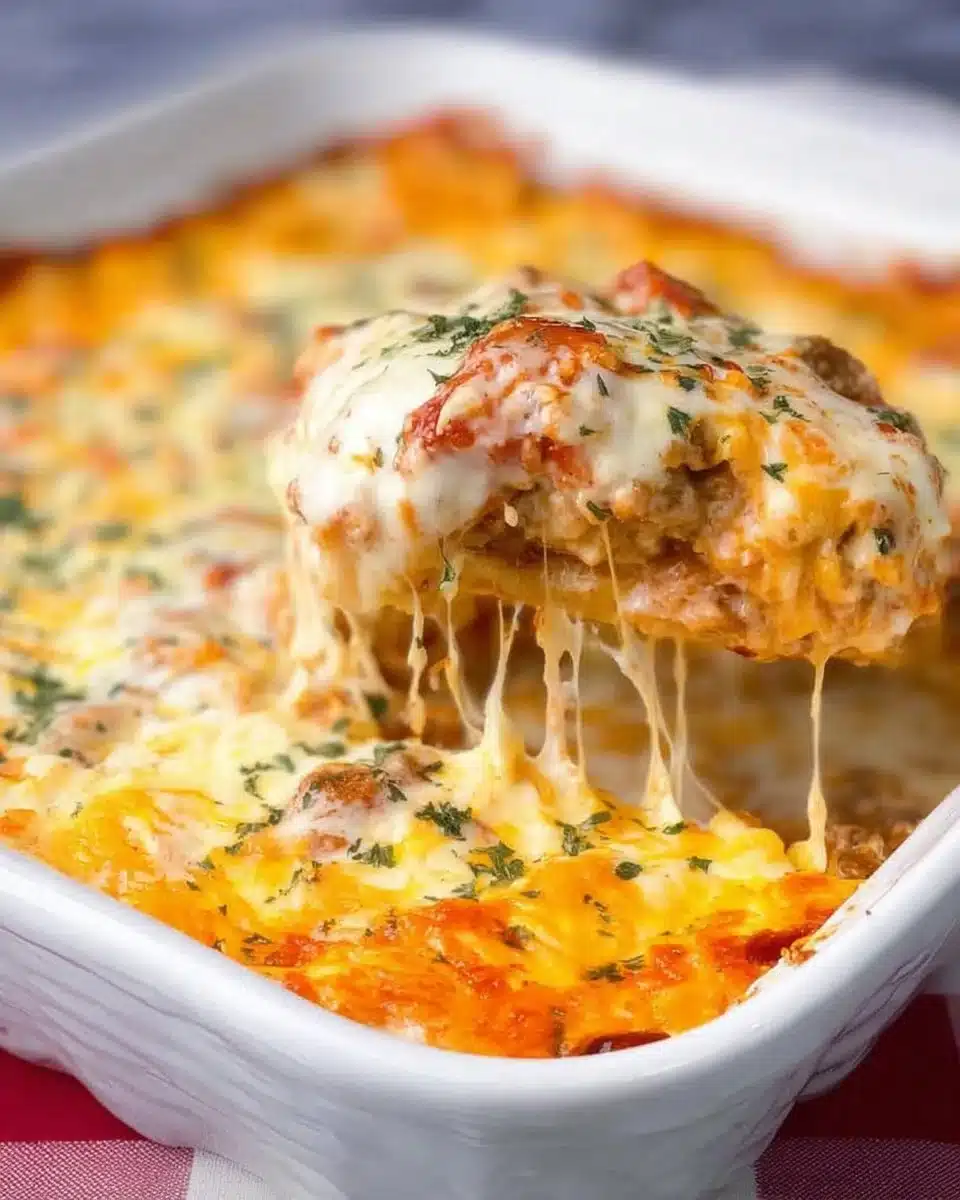 Creamy and Crispy Hamburger Casserole