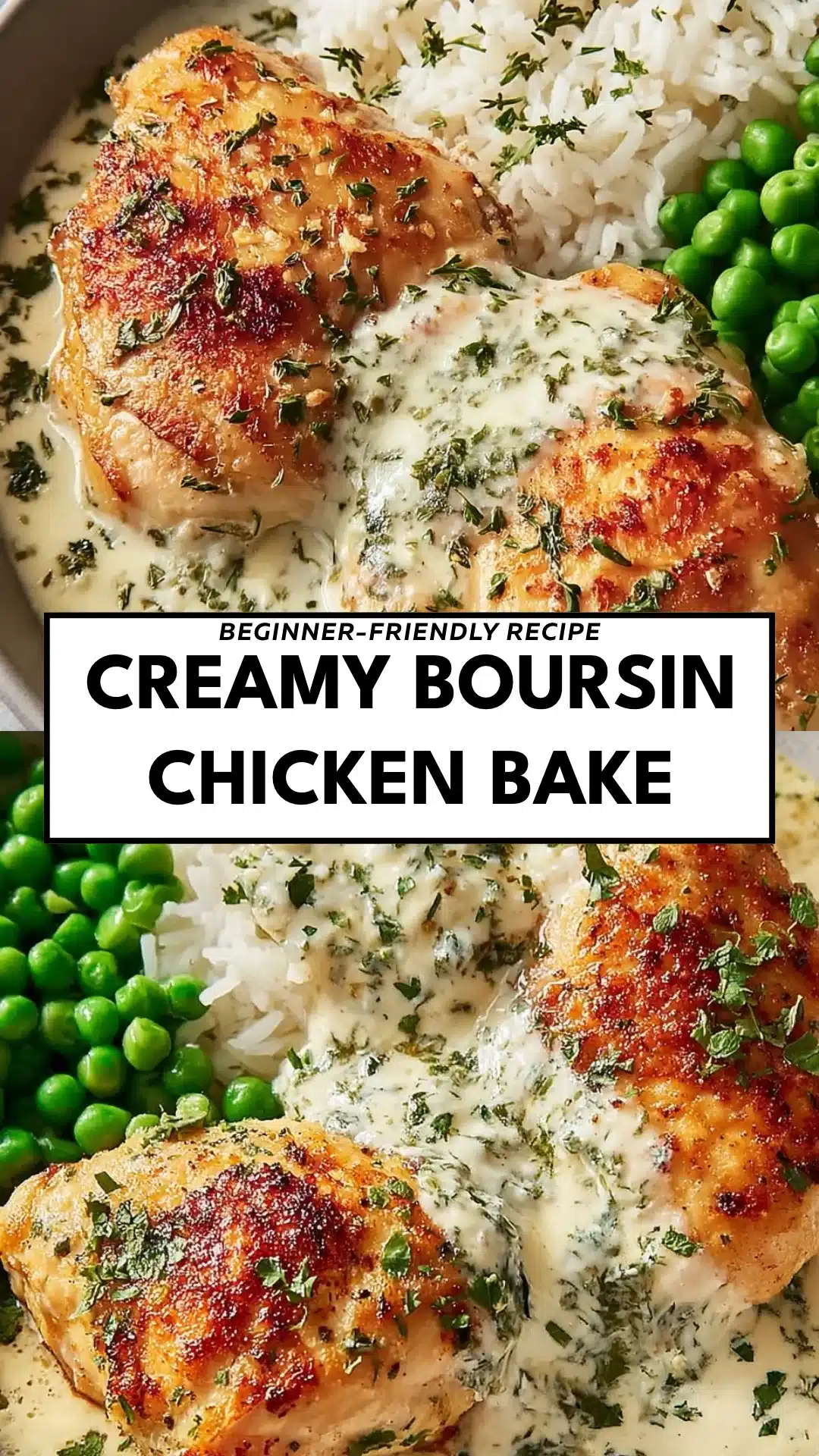 Creamy Boursin Chicken Bake