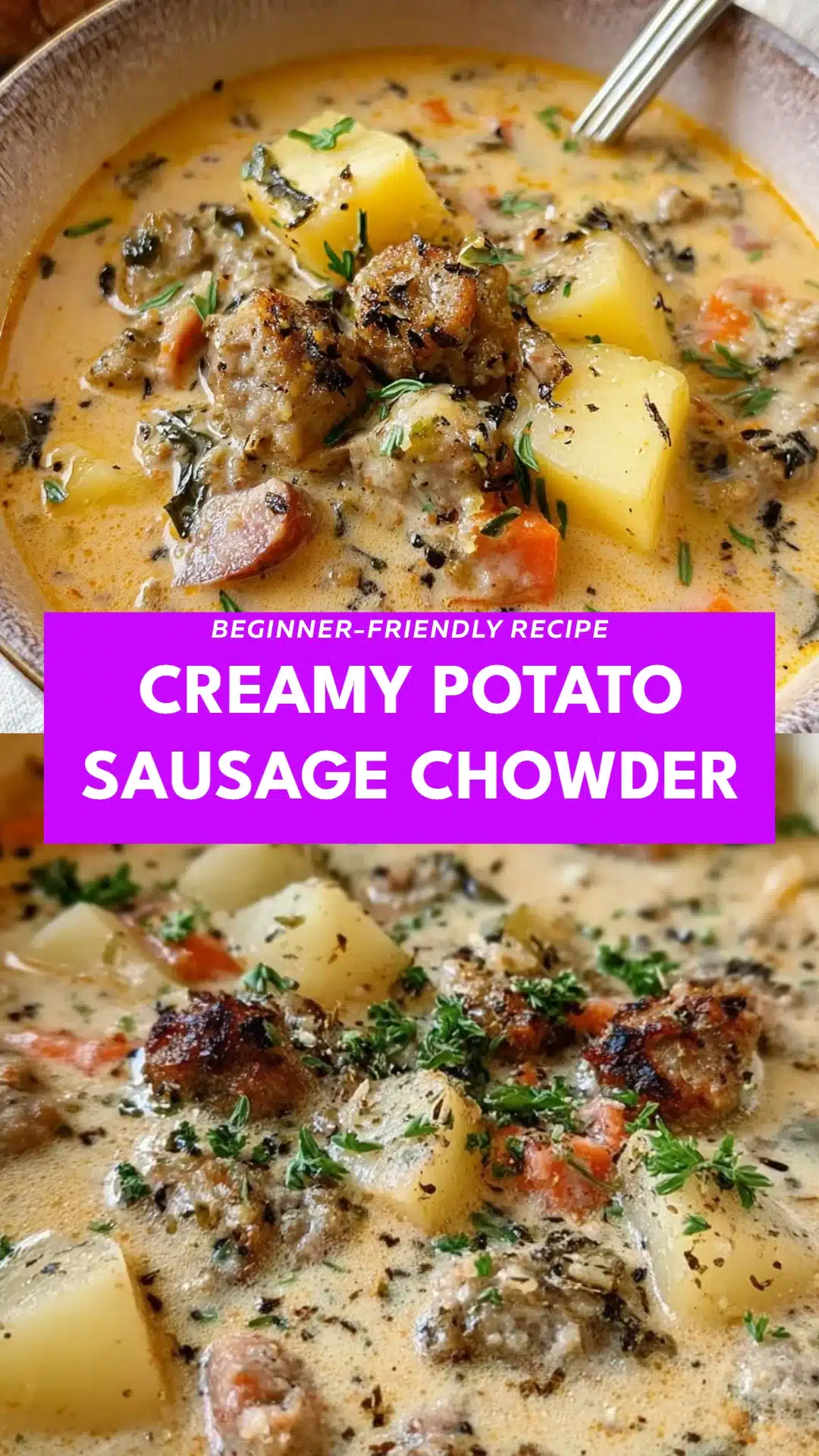 Creamy Potato Sausage Chowder