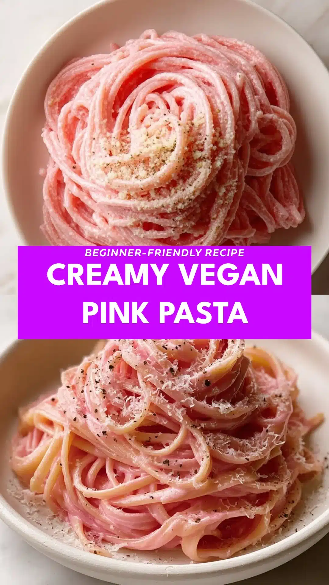 Creamy Vegan Pink Pasta