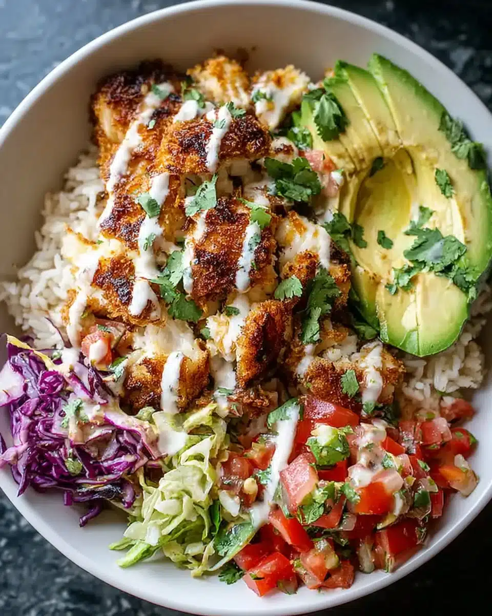 Crispy Fish Taco Bowls