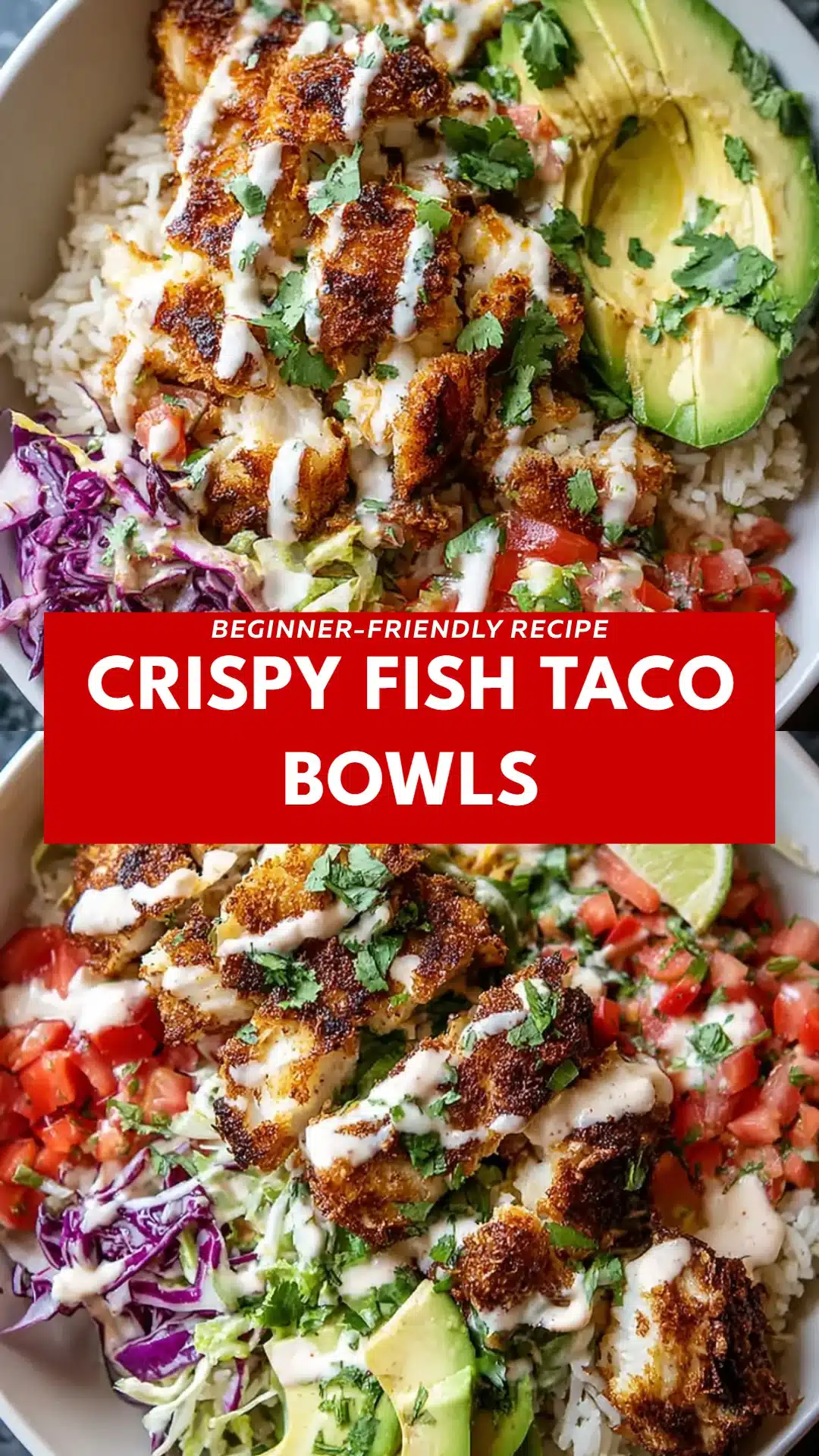 Crispy Fish Taco Bowls