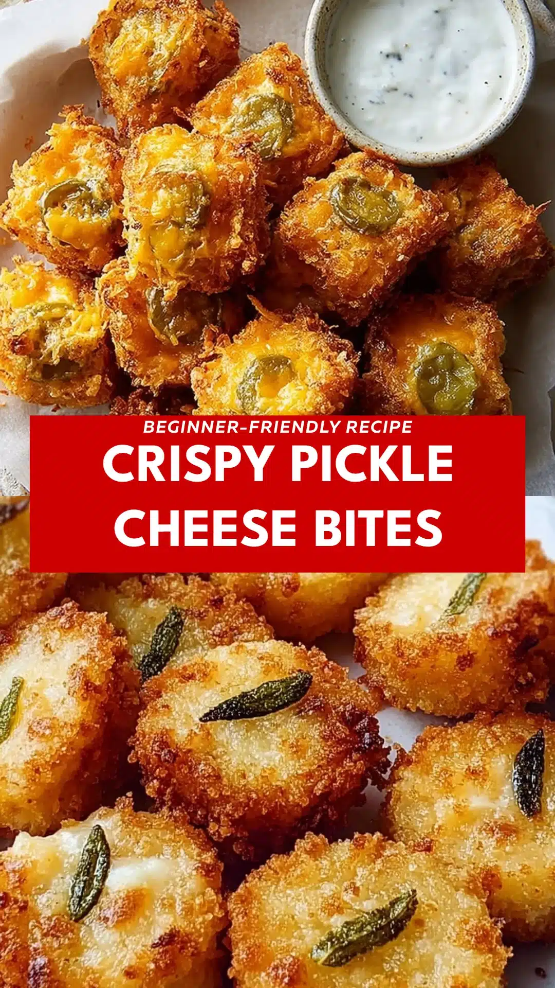 Crispy Pickle Cheese Bites