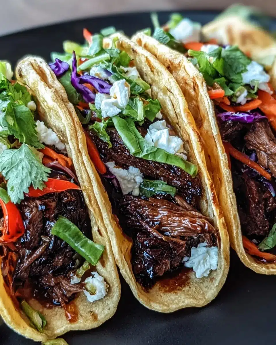 Crockpot Korean Beef Tacos