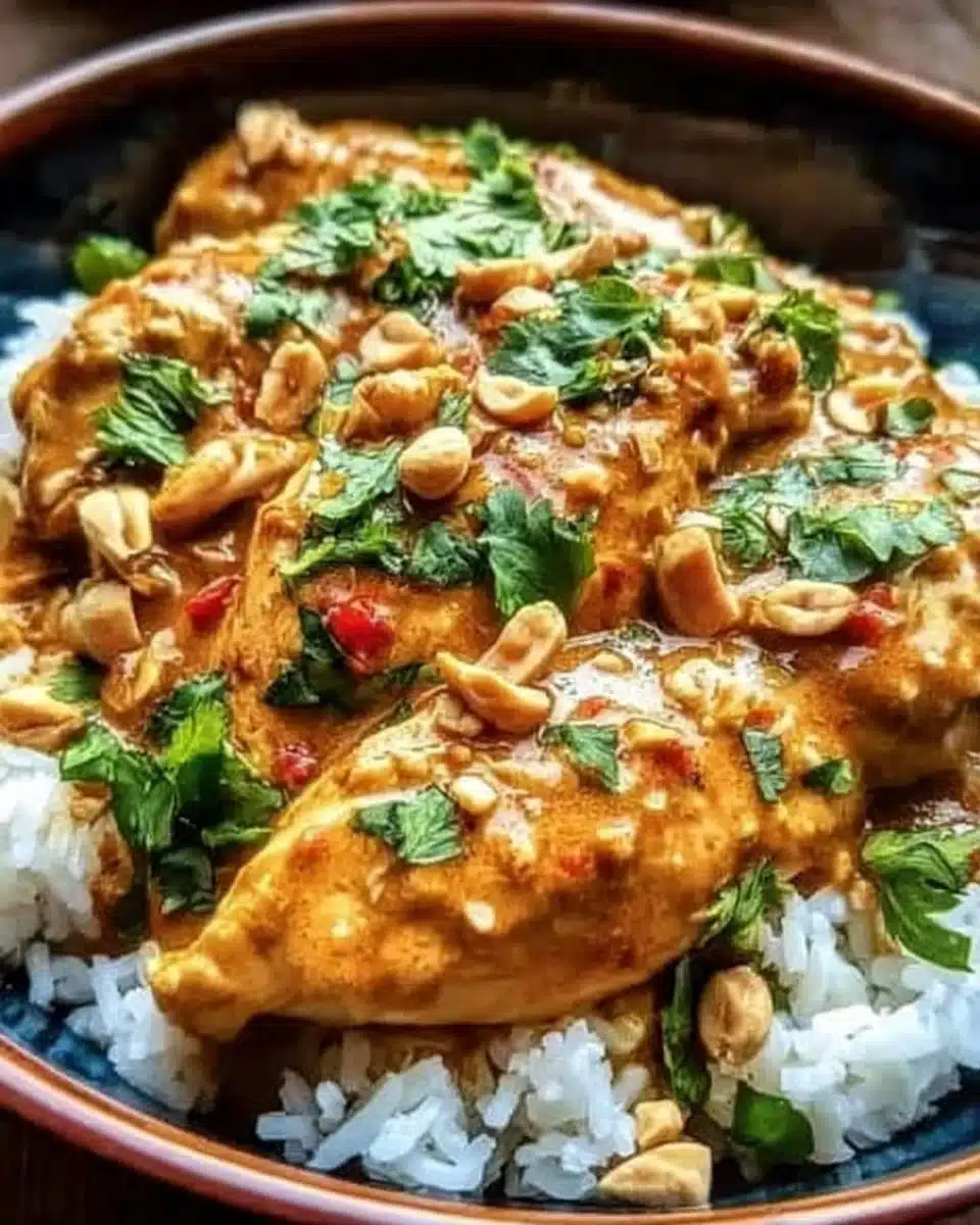 Crockpot Thai Peanut Chicken