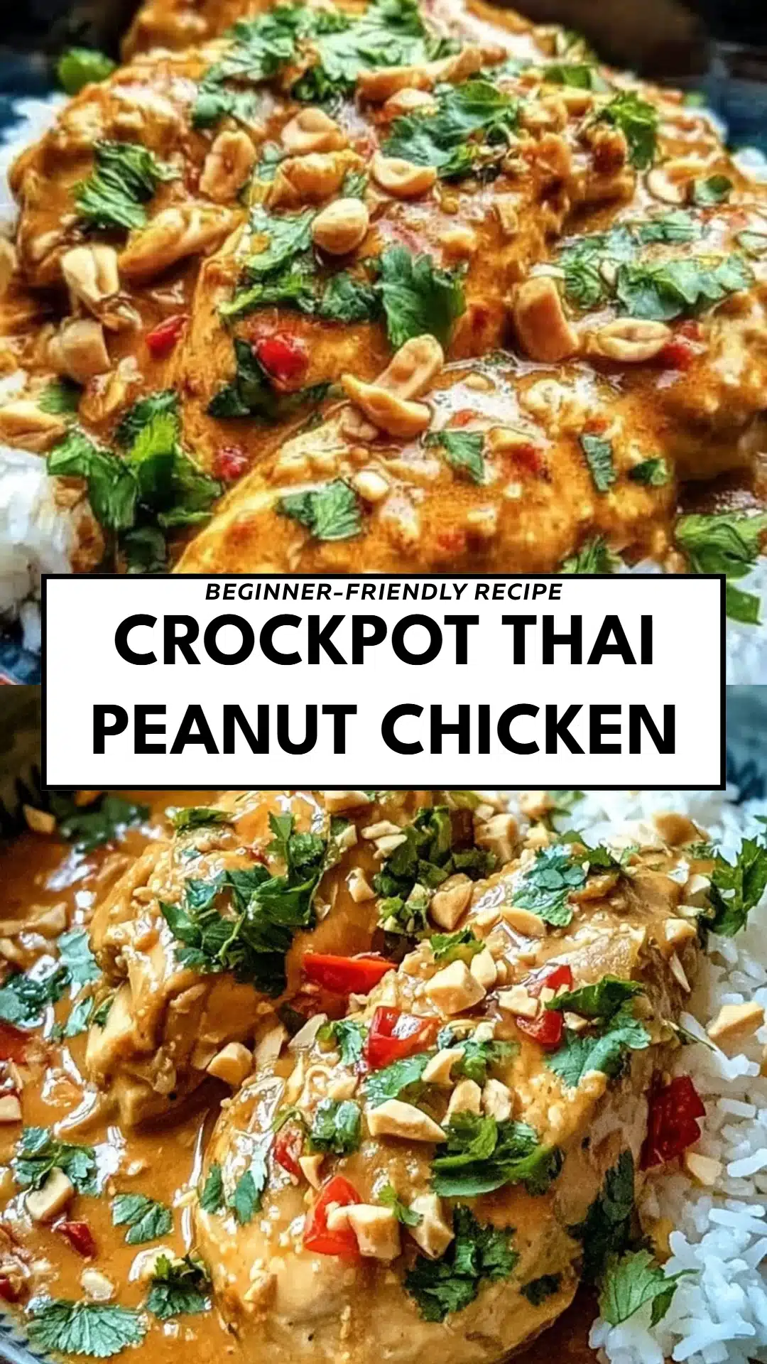 Crockpot Thai Peanut Chicken