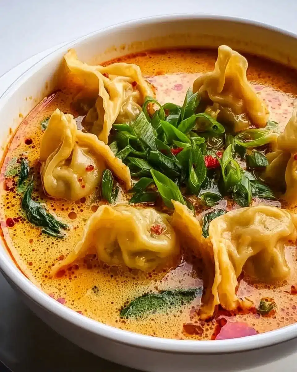 Curried Coconut Wonton Soup