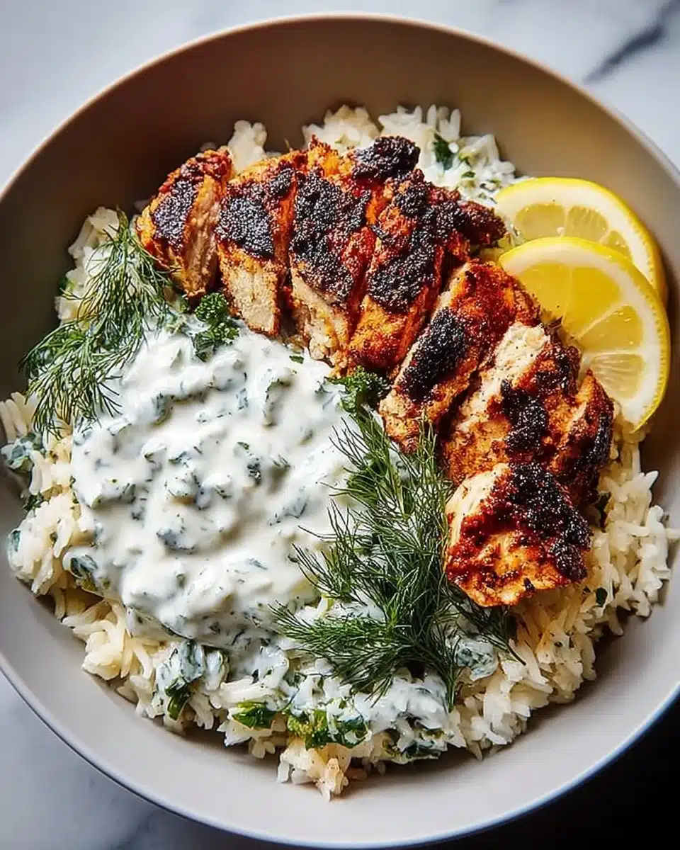 Dump And Bake Chicken Tzatziki Rice for Effortless Flavor