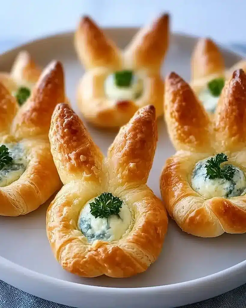 Easter Bunny Crescent Bites - festive pastry treats for Easter