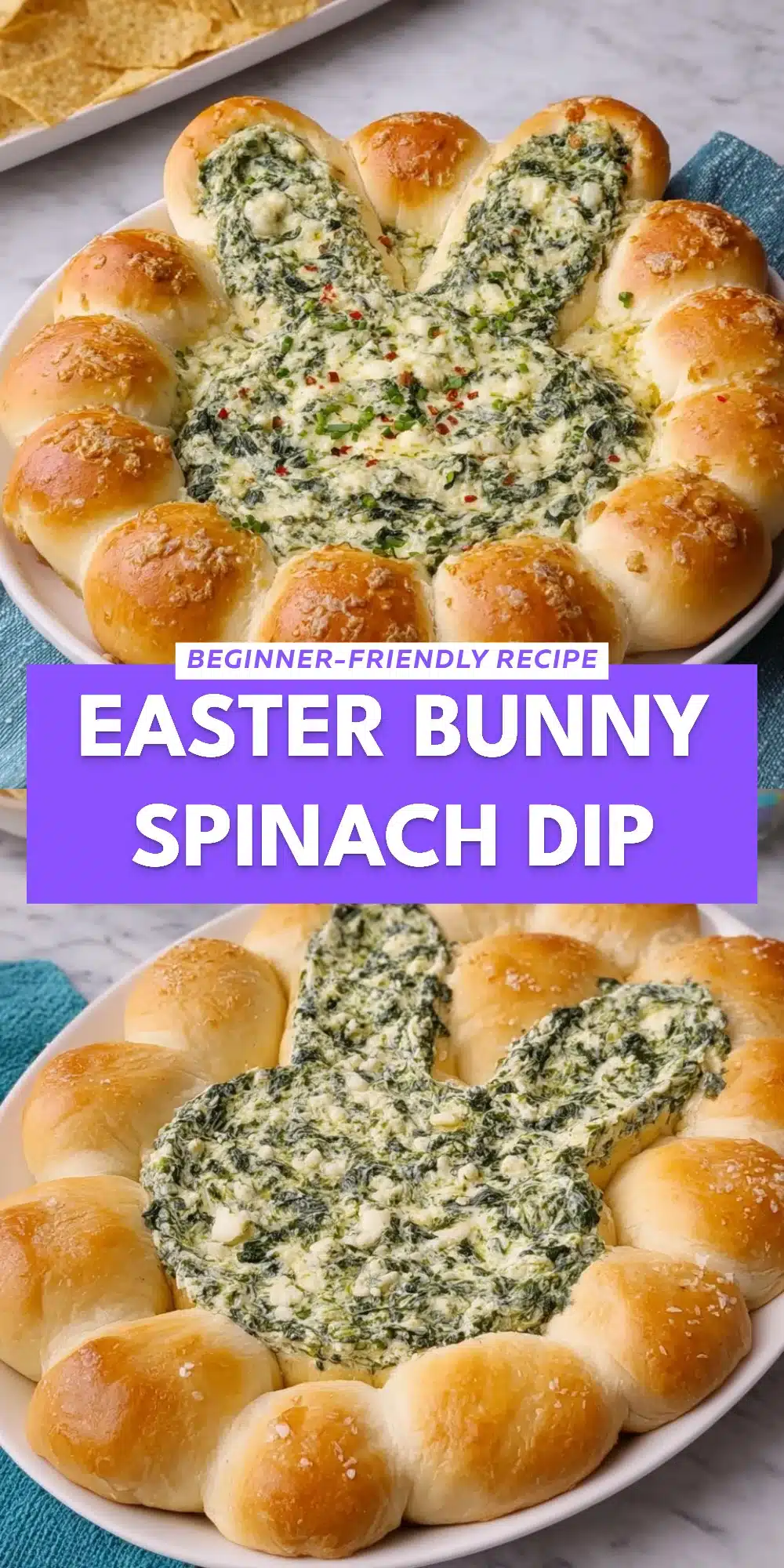 Easter Bunny Spinach Dip