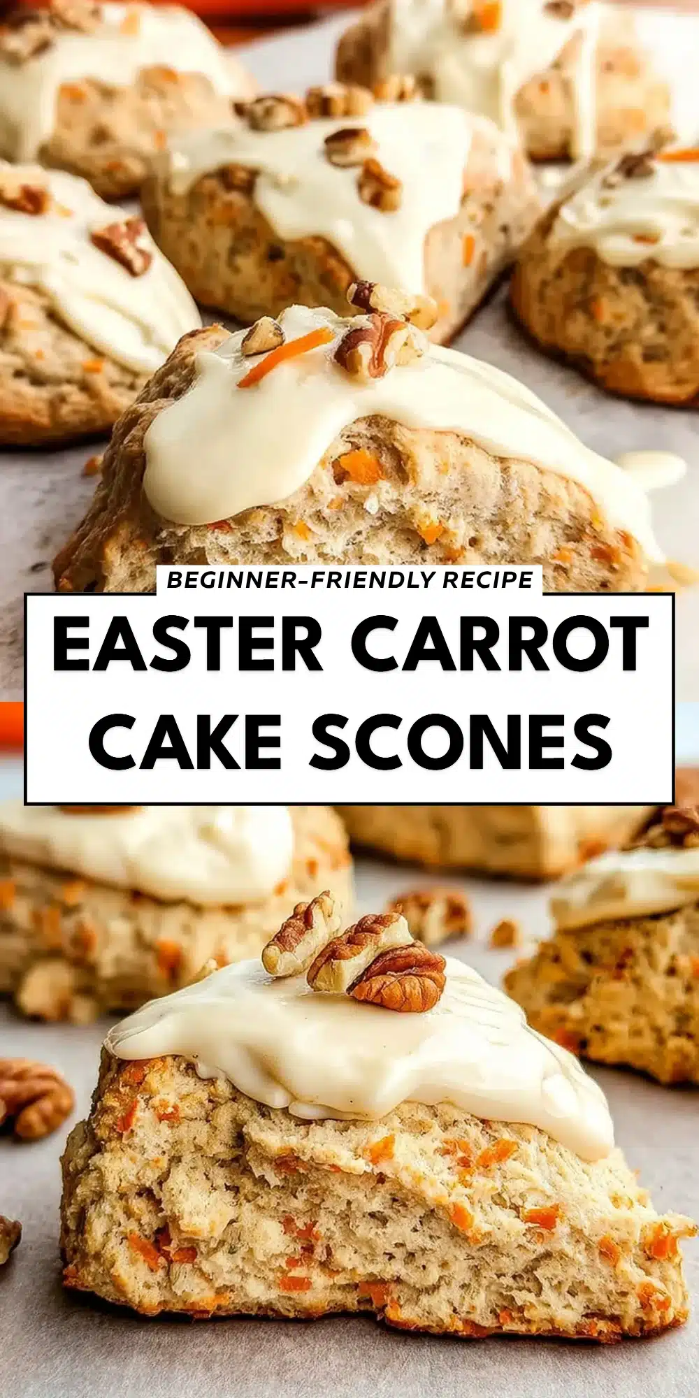 Easter Carrot Cake Scones