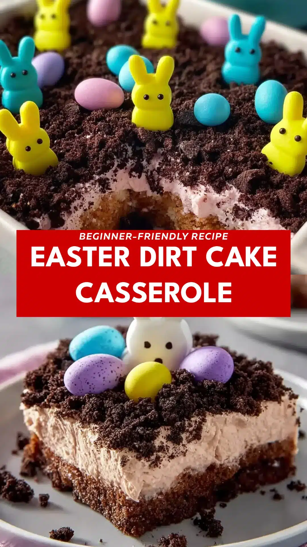 Easter Dirt Cake Casserole