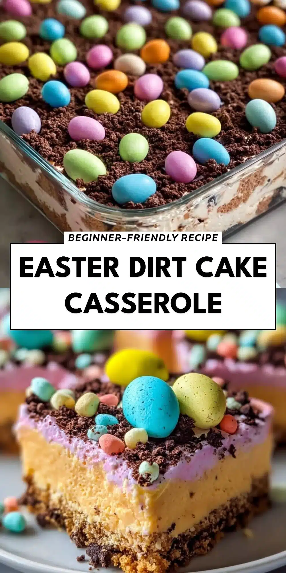 Easter Dirt Cake Casserole