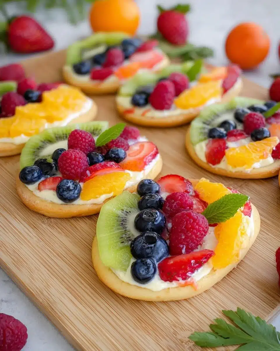 Easter Egg Fruit Pizzas