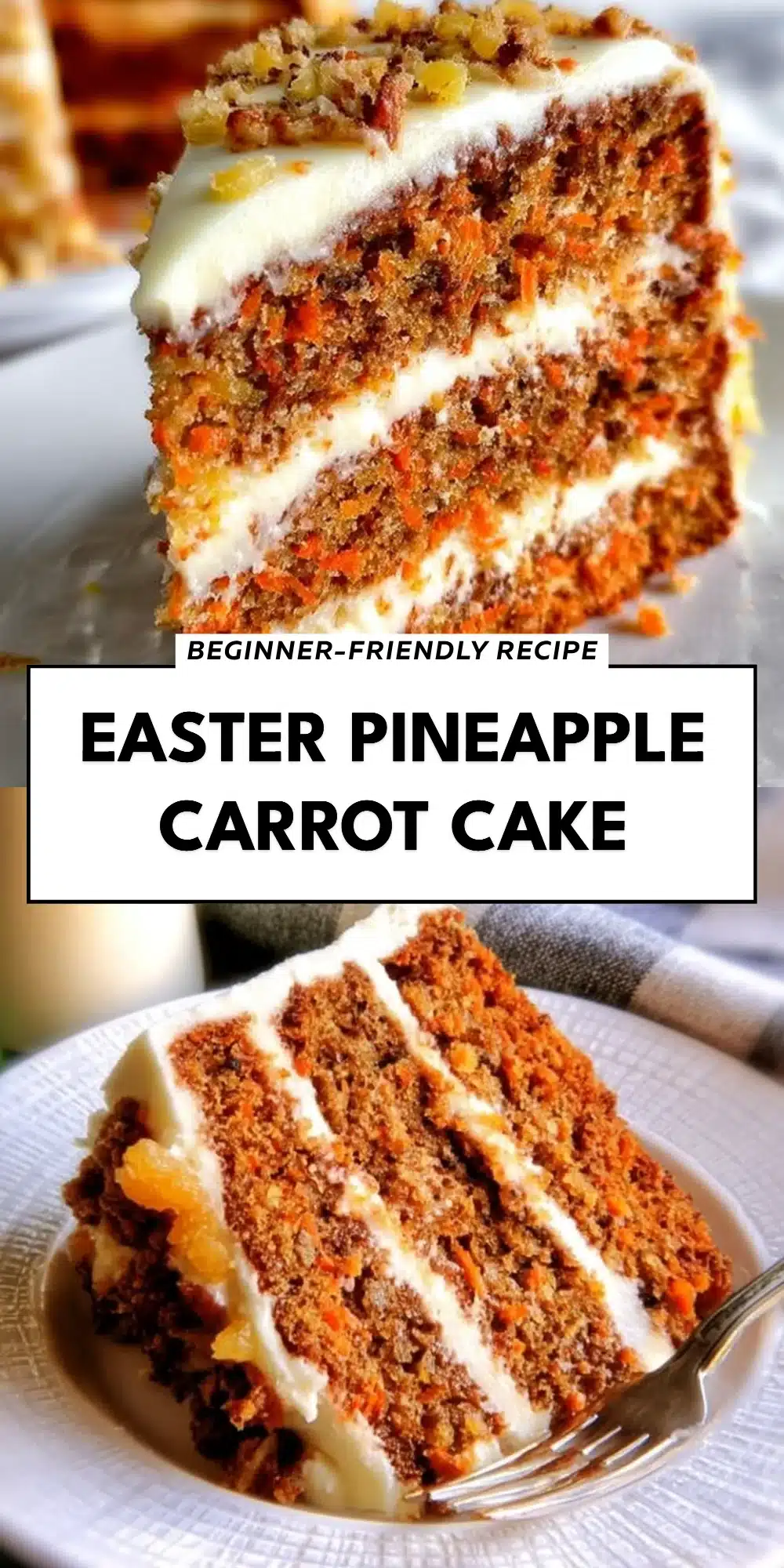 Easter Pineapple Carrot Cake