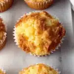 Easter Pineapple Muffins with vibrant tropical toppings on a colorful plate