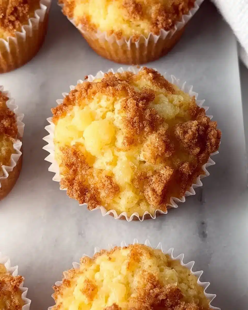 Easter Pineapple Muffins with vibrant tropical toppings on a colorful plate