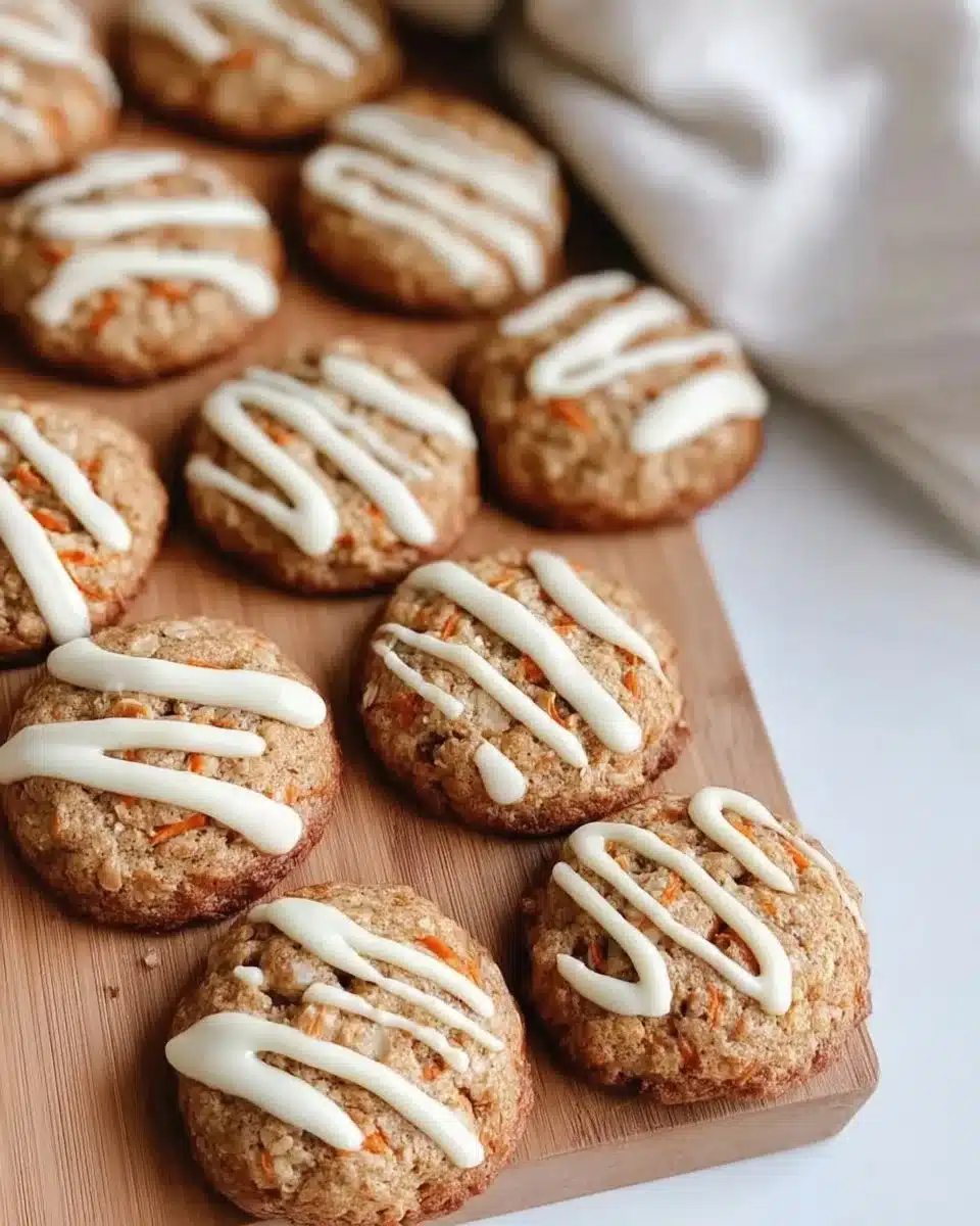 Easy Easter Sourdough Carrot Cake Cookies